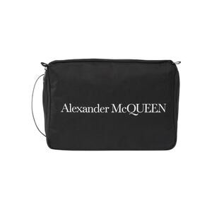 Alexander McQueen NWT Logo Printed Travel Case in Black